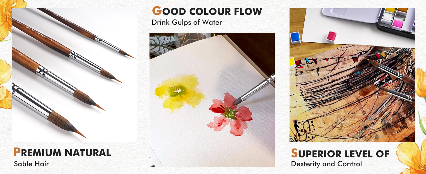 watercolor brushes